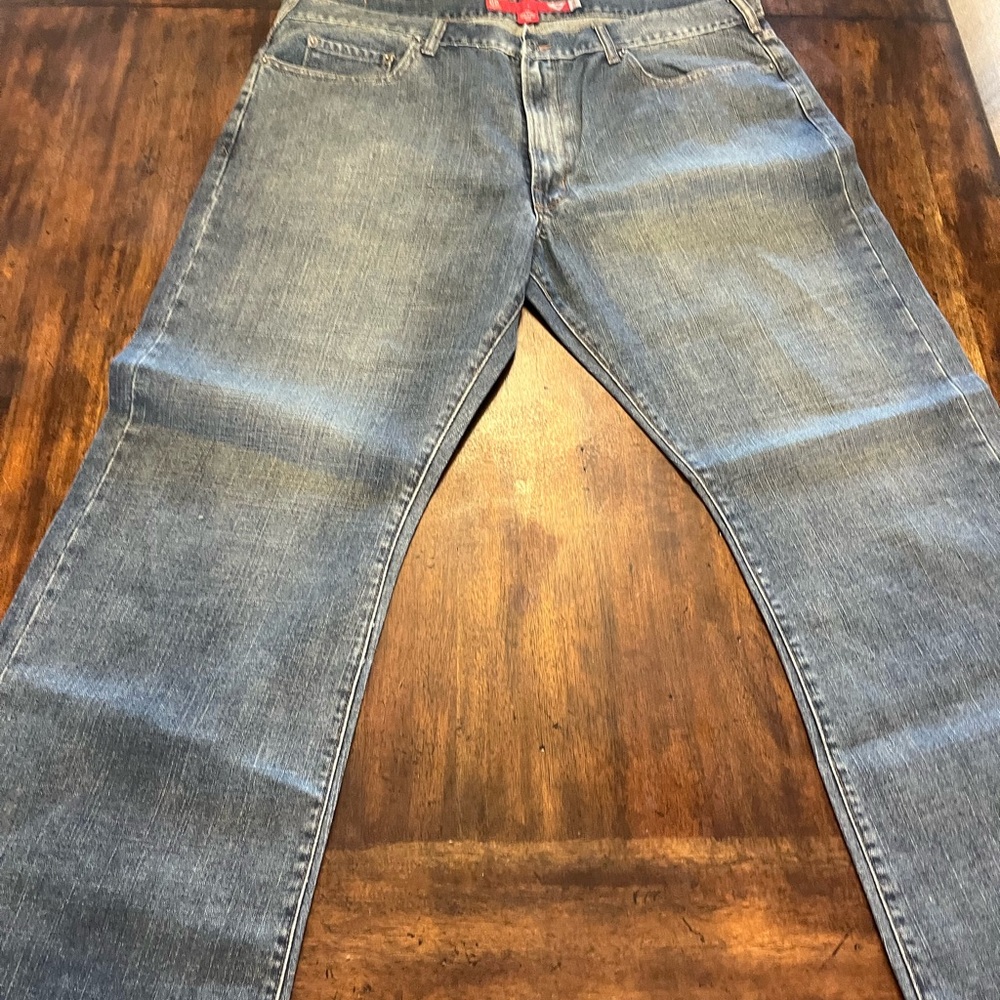 FUBU Blue Straight Jeans Classic Style
